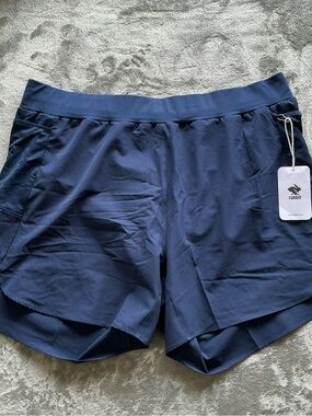 Rabbit Running Shorts men’s XL 5" Low Rise semi relaxed side back pockets lined